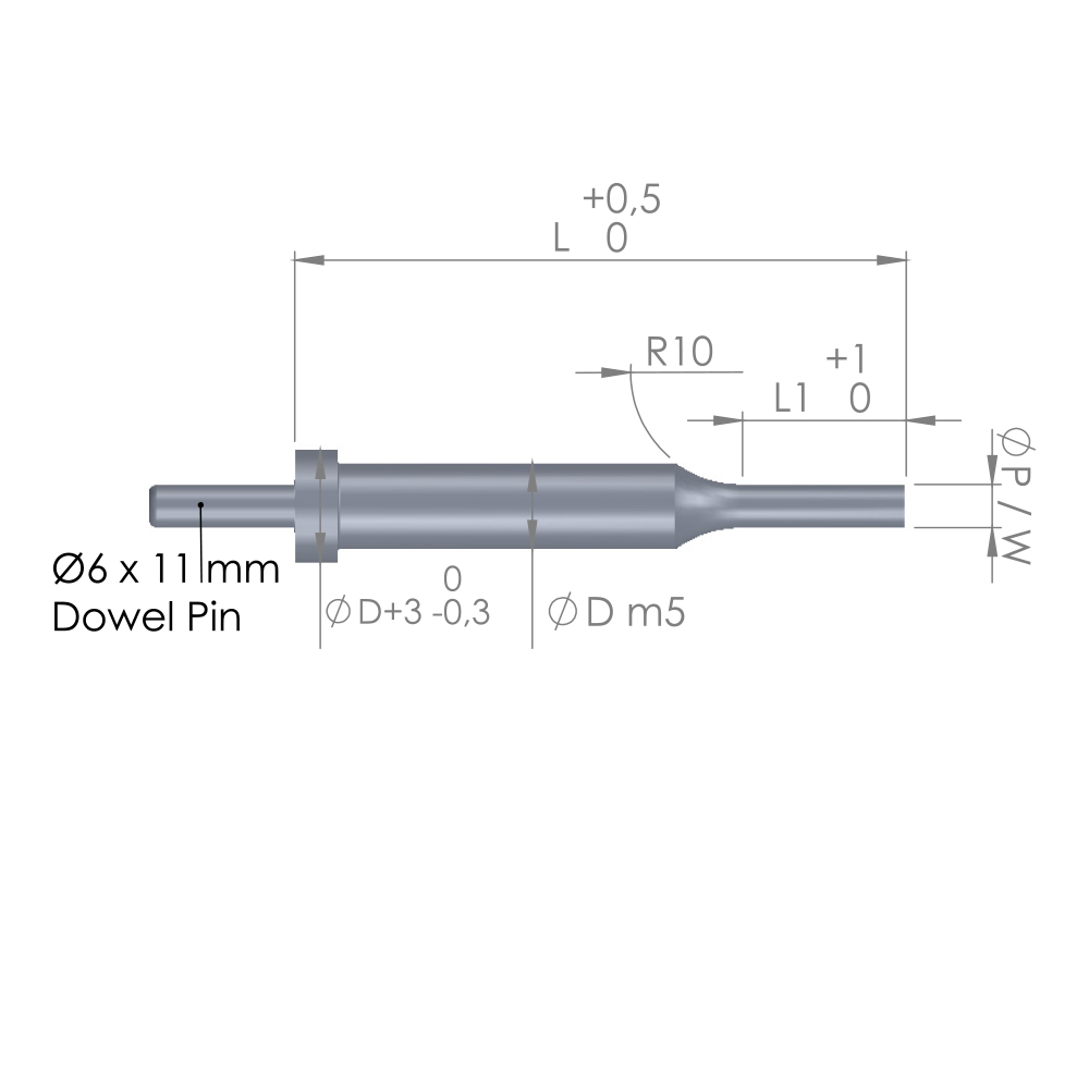 Shoulder Punch Center Dowel Pin